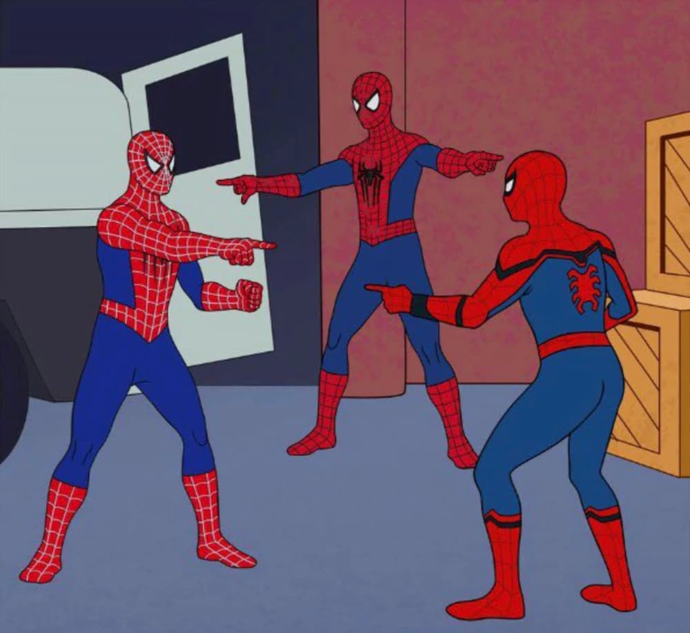 Polymorphism Spider-Man meme