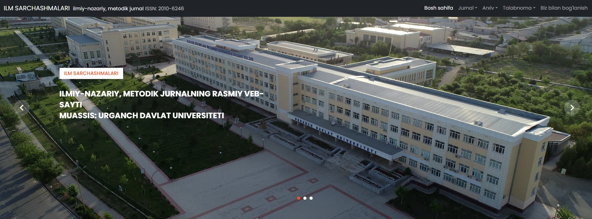 Ilm Sarchashmalari: Academic Journal Website thumbnail