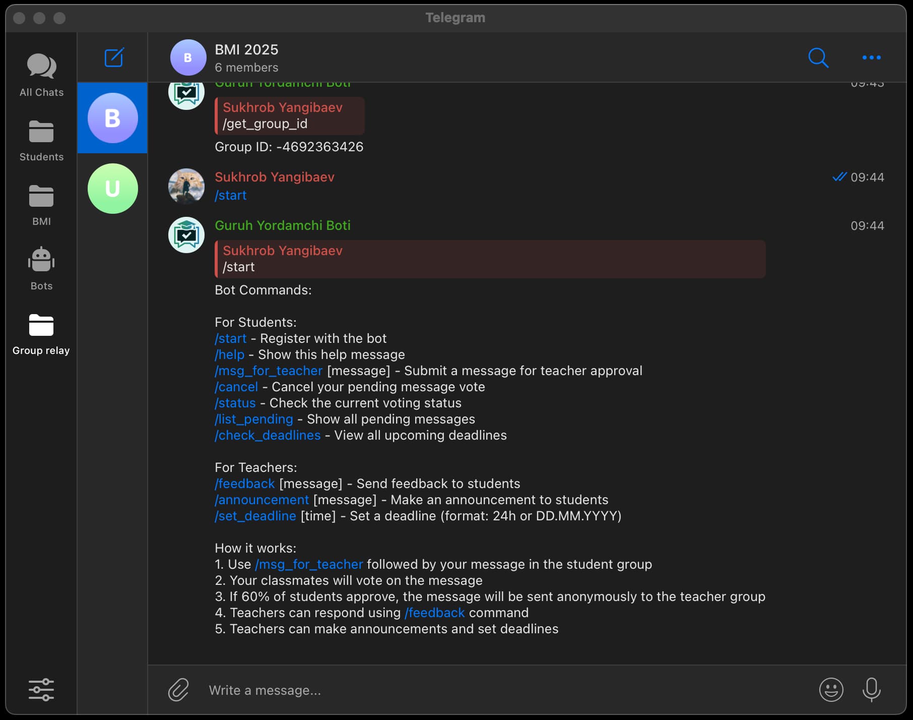 Anonymous Student-Teacher Relay Telegram Bot thumbnail